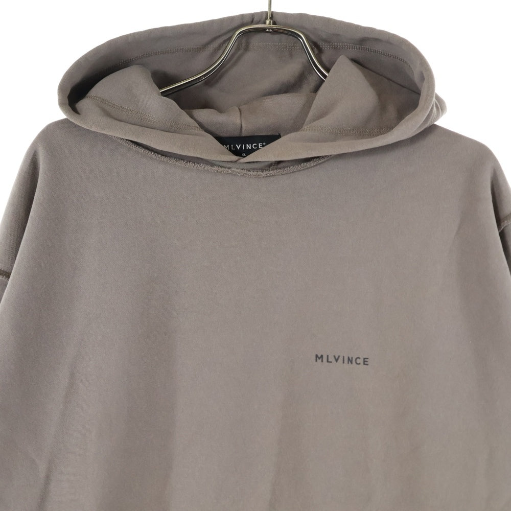 MLVINCE(メルヴィンス) ロゴ プルオーバーパーカー フーディー ベージュ