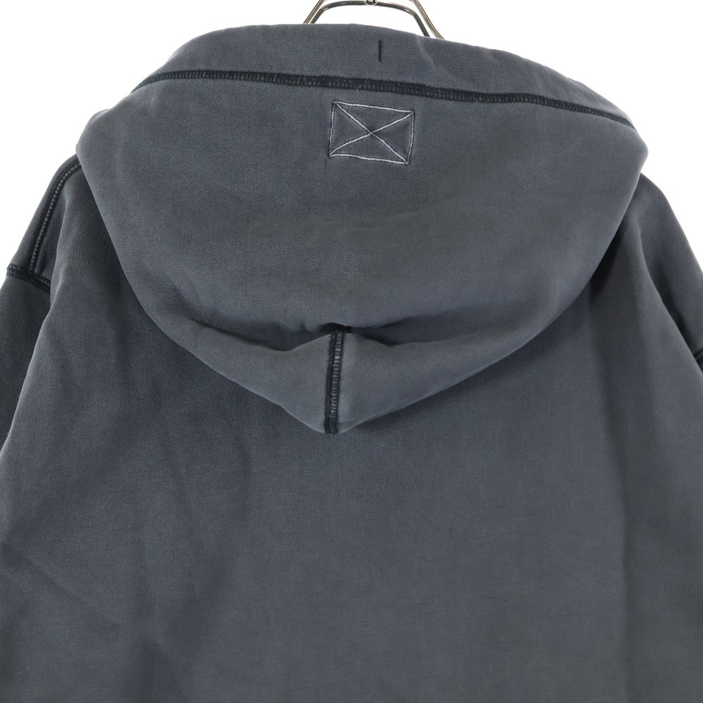 MLVINCE(メルヴィンス) ロゴ刺繍 フーデッド プルオーバー スウェット