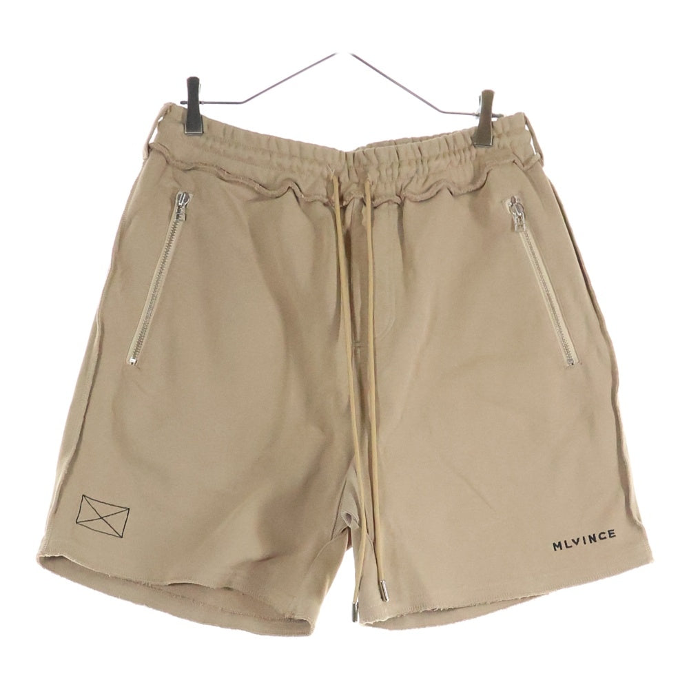 MLVINCE(メルヴィンス) ジップポケット ロゴ ハーフパンツ ショーツ ブラウン