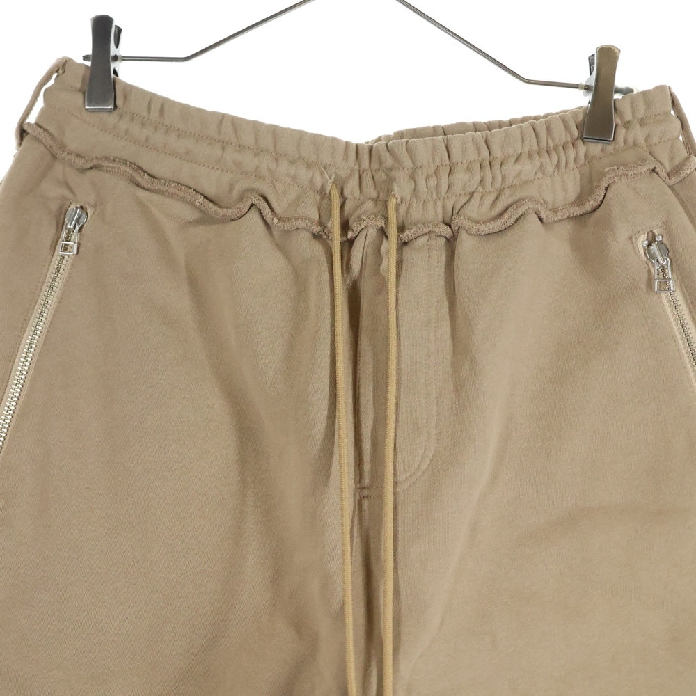 MLVINCE(メルヴィンス) ジップポケット ロゴ ハーフパンツ ショーツ ブラウン