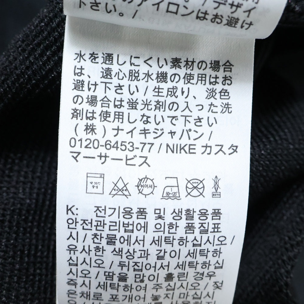 NIKE(ナイキ) USA M NK SOLO FLC PO HD 総柄 スウェットプルオーバーパーカー ブラック FD7666-010