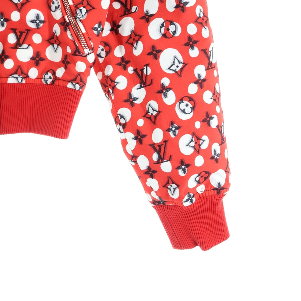 LOUIS VUITTON(ルイヴィトン) 23AW ×草間彌生 リバーシブル コットン ジップアップジャケット レッド レディース RW231J U95 FOJA35