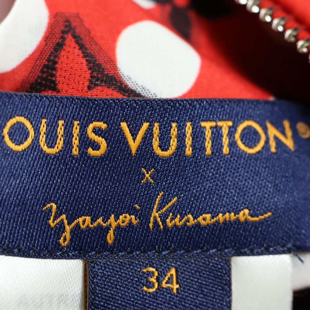 LOUIS VUITTON(ルイヴィトン) 23AW ×草間彌生 リバーシブル コットン ジップアップジャケット レッド レディース RW231J U95 FOJA35