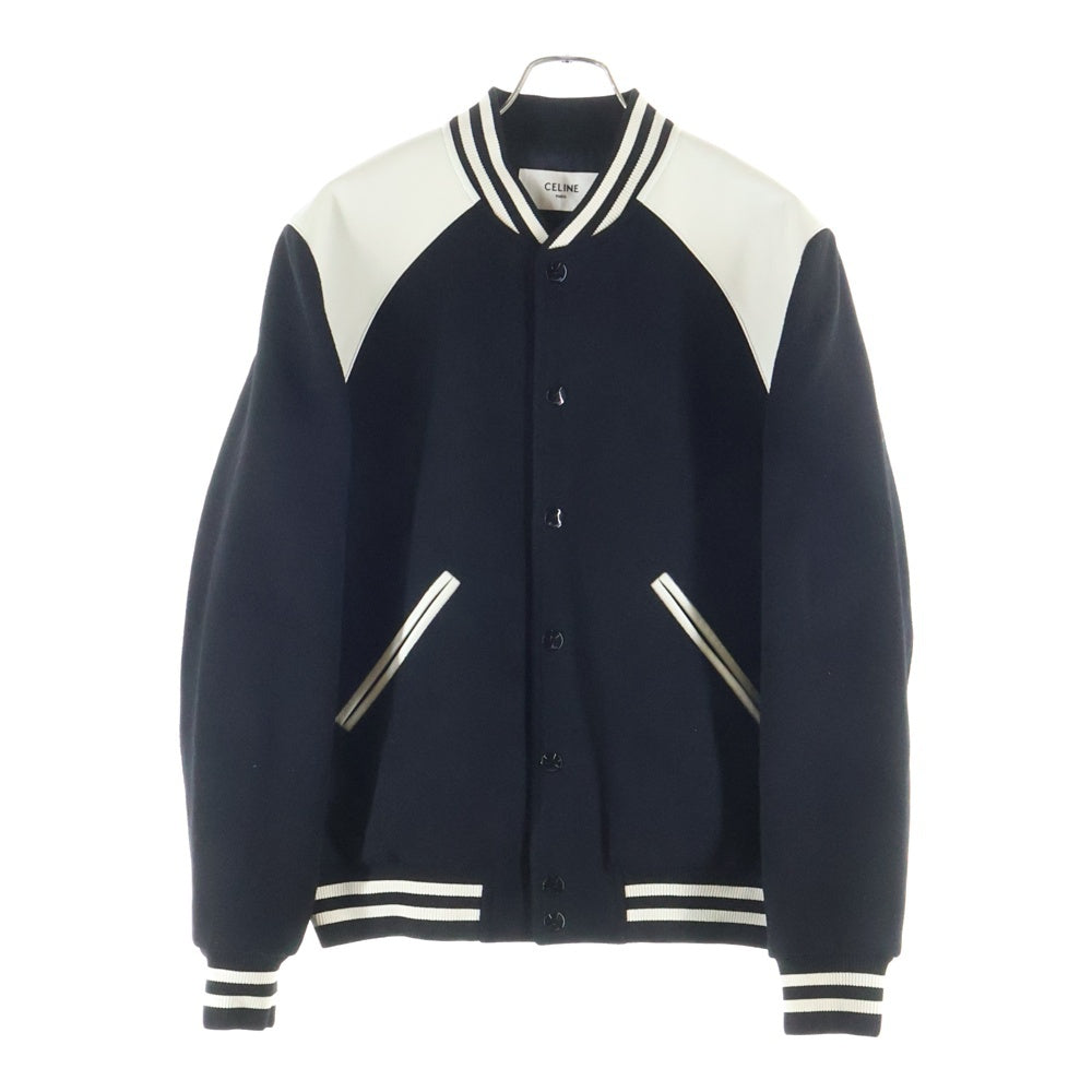 CELINE(セリーヌ) クラシック テディジャケット ブルゾン スタジャン ブラック/ホワイト 2V39V896C