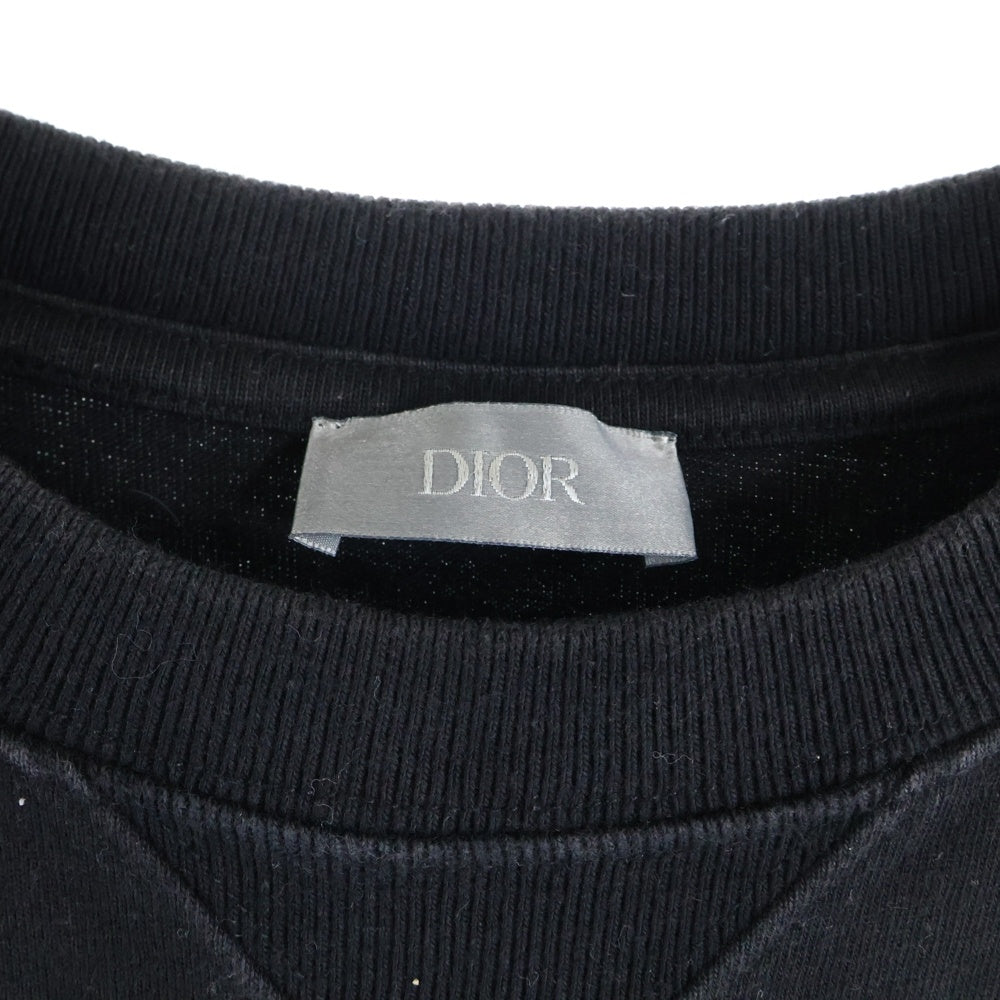 DIOR(ディオール) 23AW クチュールロゴ刺繍 半袖Tシャツ カットソー ブラック 343J696C0554