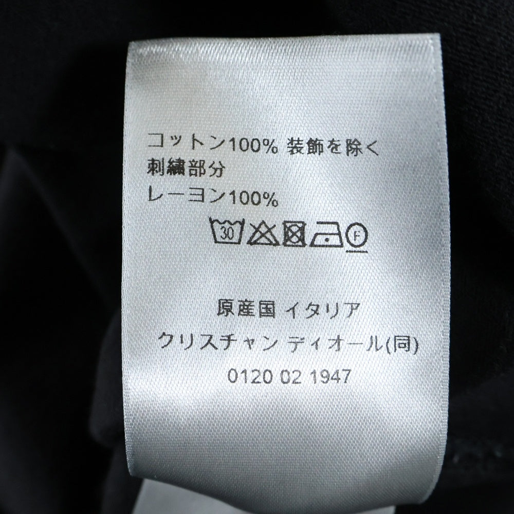 DIOR(ディオール) 23AW クチュールロゴ刺繍 半袖Tシャツ カットソー ブラック 343J696C0554