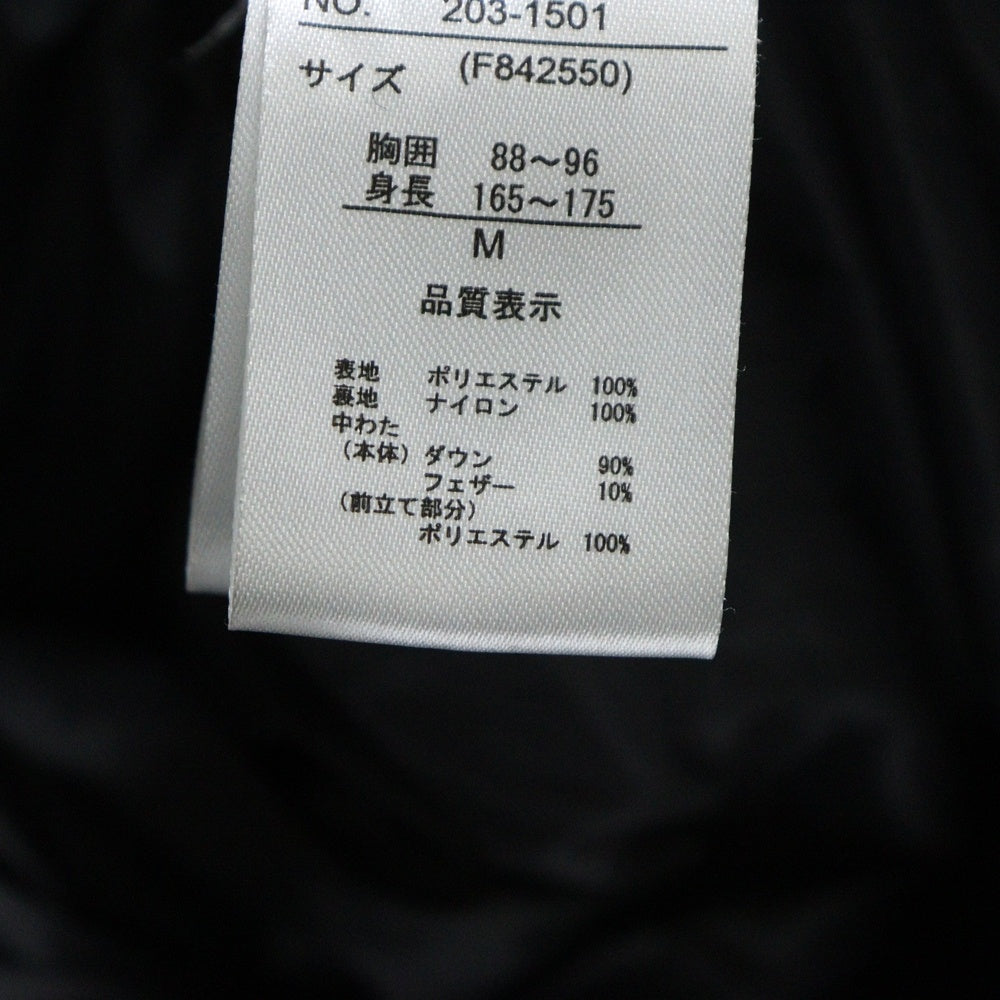 FIRST DOWN(ファーストダウン) ×FREAK'S STORE フリークスストア ペイズリー柄 ダウンジャケット アウター ブラック 203-1501