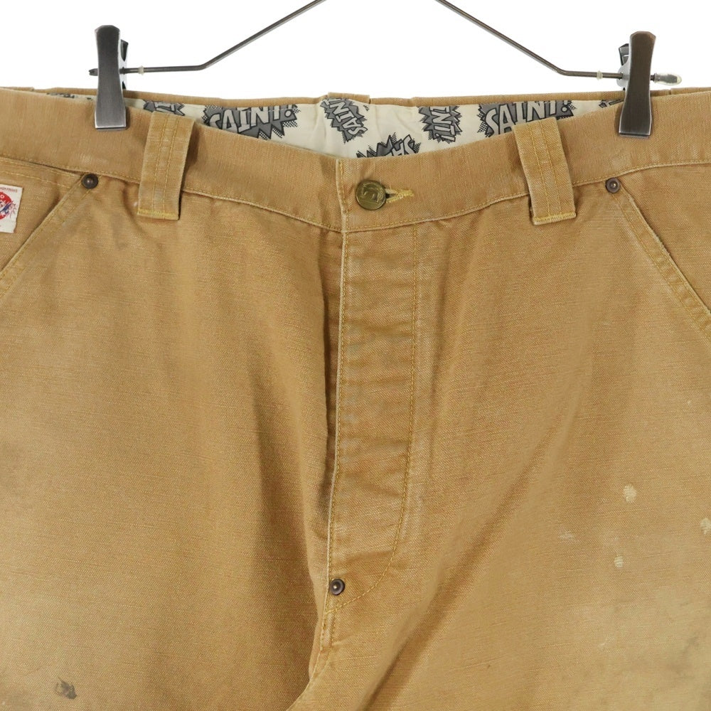 SAINT MICHAEL(セントマイケル) 23SS DOUBLE KNEE PANTS ヴィンテージ加工 ダブルニーワークパンツ ベージュ SM23-0000-061