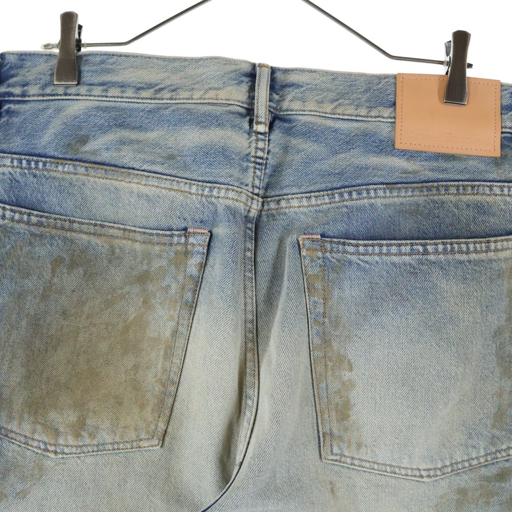 Acne Studios(アクネ ストゥディオズ) 2021M PENICILLIN ペニシリン ダメージデザイン ルーズフィット ボタンフライ デニムパンツ ジーンズ インディゴ B00403