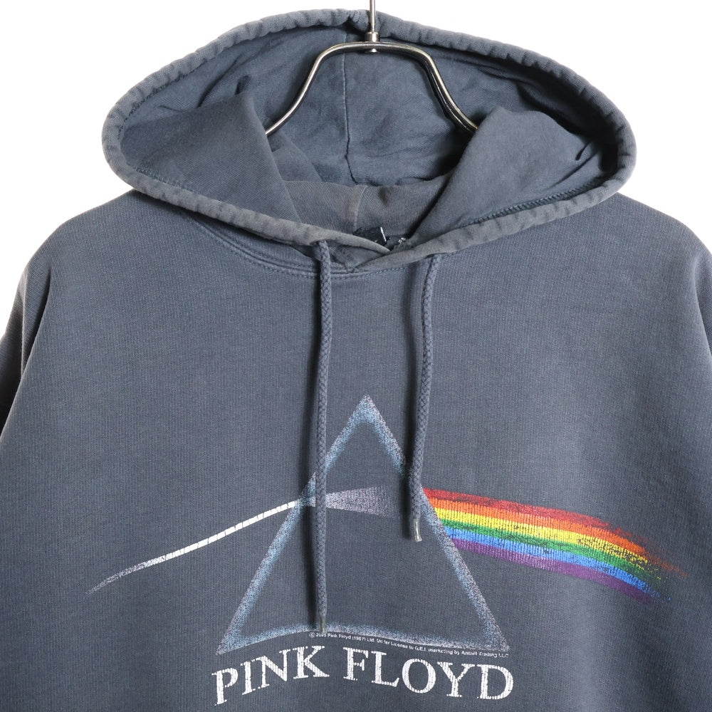 VINTAGE(ヴィンテージ) 00's PINK FLOYD DARK SIDE THE MOON ピンクフロイド スウェットプルオーバーパーカー ブラック