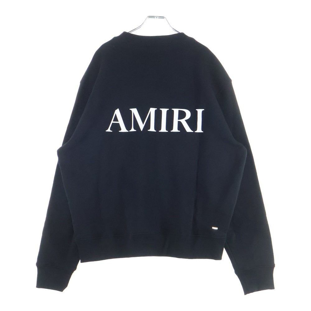 AMIRI(アミリ) MA CORE LOGO ロゴプリント スウェットクルーネックシャツ トレーナー ブラック
