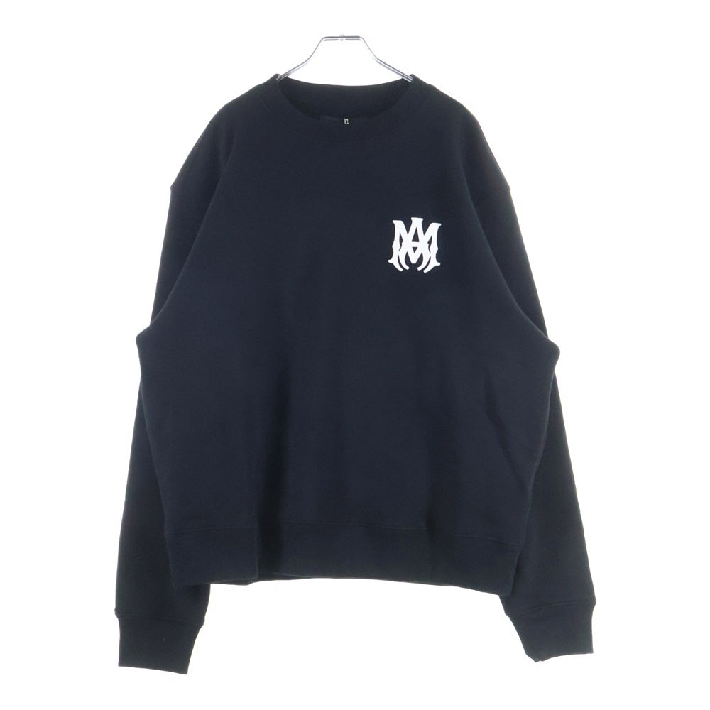 AMIRI(アミリ) MA CORE LOGO ロゴプリント スウェットクルーネックシャツ トレーナー ブラック