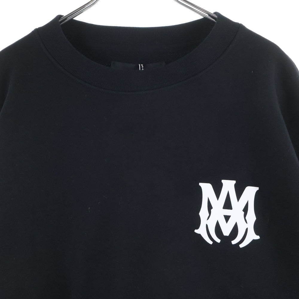 AMIRI(アミリ) MA CORE LOGO ロゴプリント スウェットクルーネックシャツ トレーナー ブラック