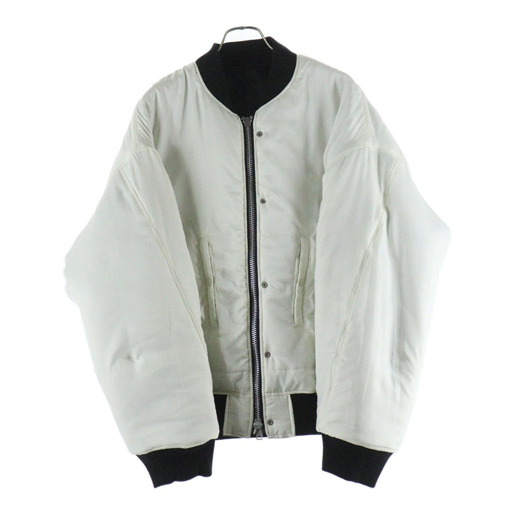 DISCOVERED(ディスカバード) 25AW ROCHET SLEEVE MA-1 袖ニット編込み エムエーワン リバーシブル ボンバージャケット ブラック DC-AW25-BL-12