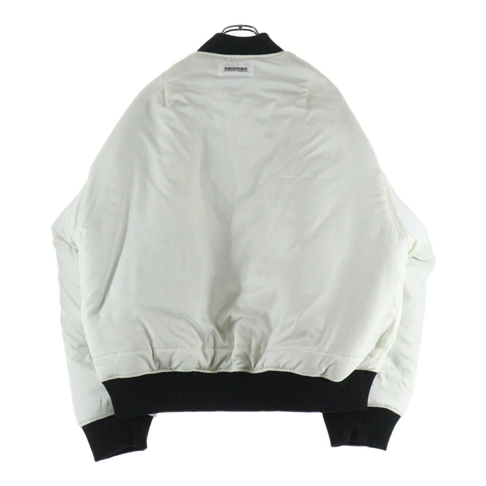 DISCOVERED(ディスカバード) 25AW ROCHET SLEEVE MA-1 袖ニット編込み エムエーワン リバーシブル ボンバージャケット ブラック DC-AW25-BL-12