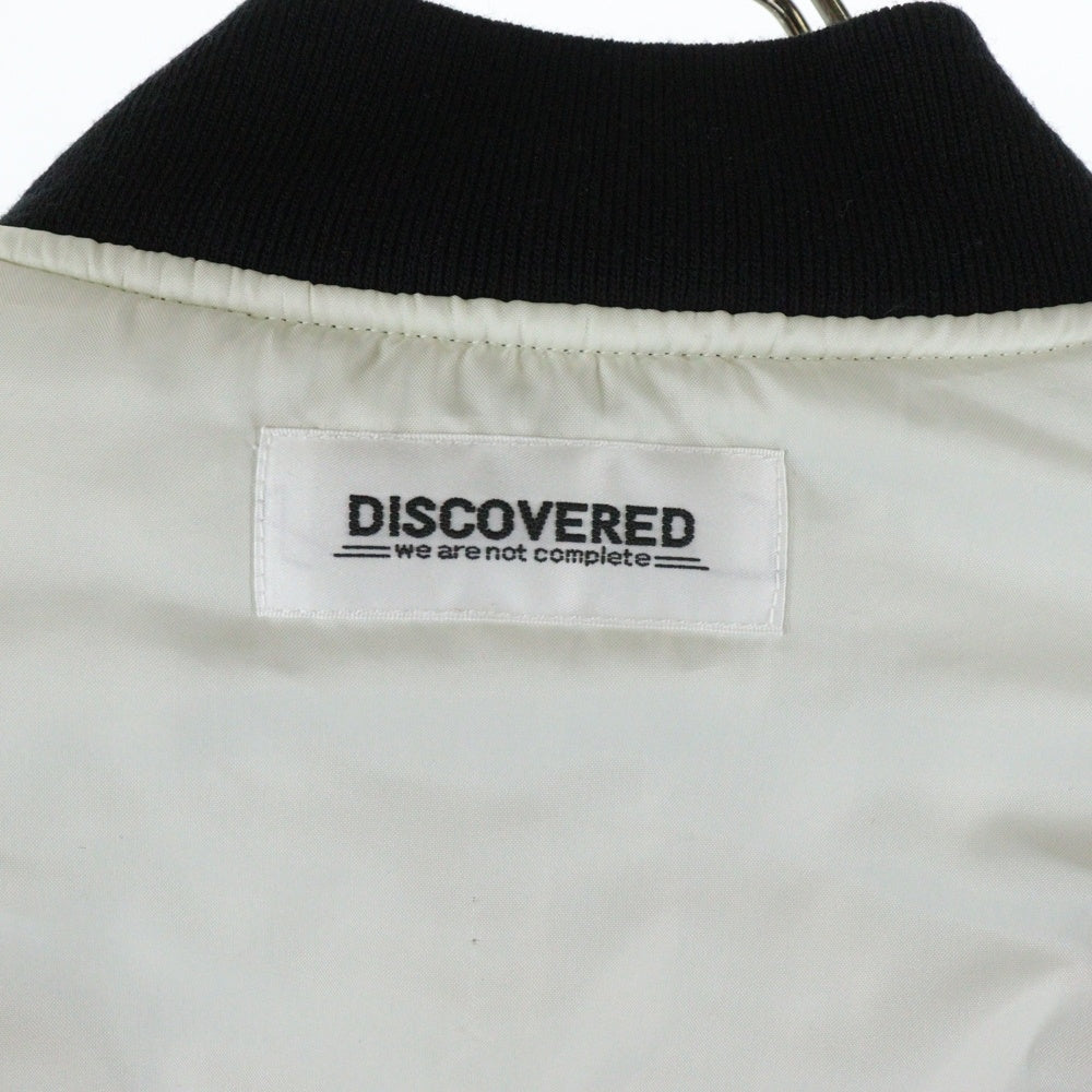 DISCOVERED(ディスカバード) 25AW ROCHET SLEEVE MA-1 袖ニット編込み エムエーワン リバーシブル ボンバージャケット ブラック DC-AW25-BL-12