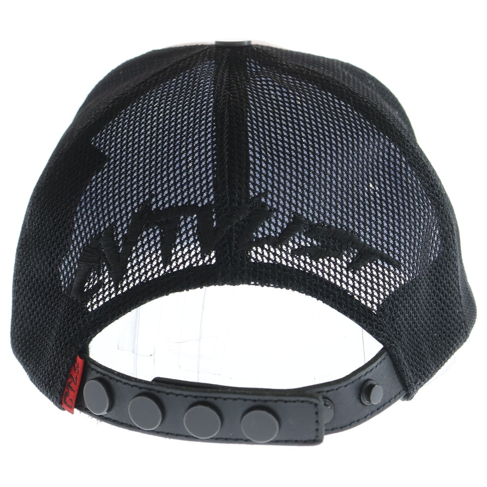 カタリスト　cvtvlist CVTVLIST メッシュキャップ cvtvlist(カタリスト) フェイクレザー ロゴ刺繍メッシュキャップ