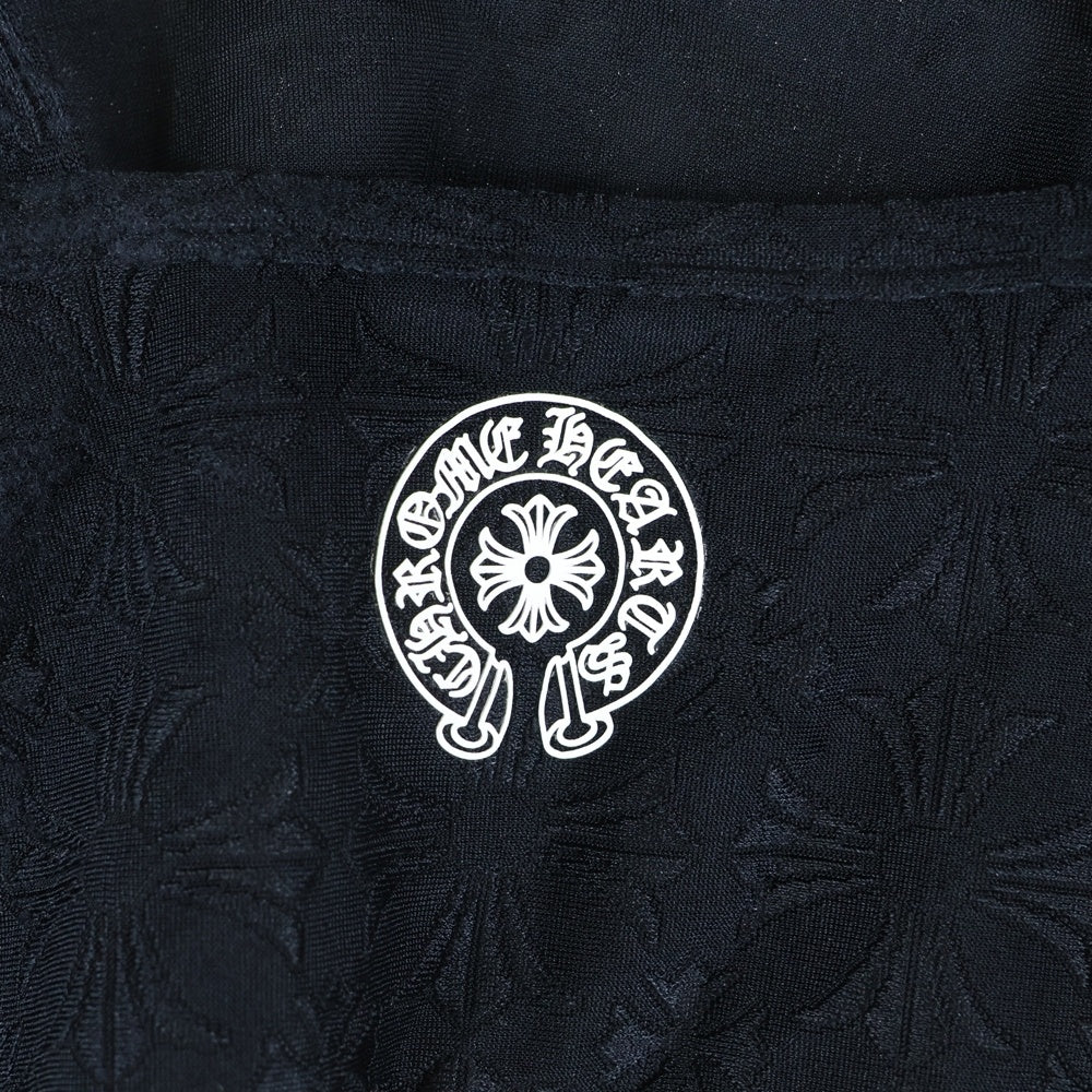 CHROME HEARTS(クロムハーツ) CH Plus Pattern Horseshoe Rubber Print Camisole CHプラス 総柄 ホースシューラバープリント キャミソール ブラトップ ブラック レディース -