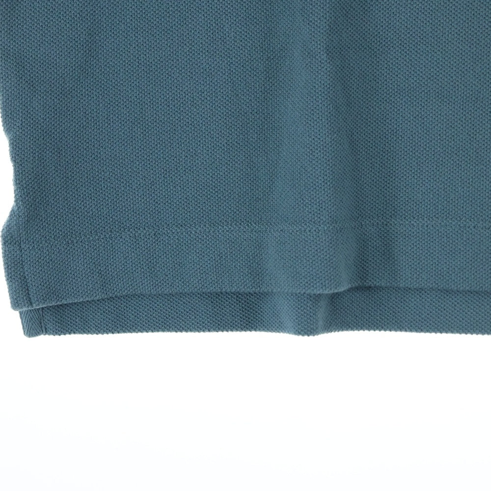 MAISON KITSUNE(メゾンキツネ) フロント刺繡 半袖ポロシャツ ライトブルー MM00210KJ7010