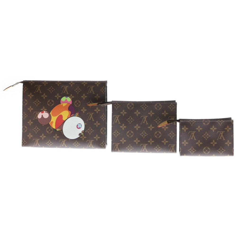 LOUIS VUITTON(ルイヴィトン) TM トリオポッシュトワレ ポーチ ブラウン M13762