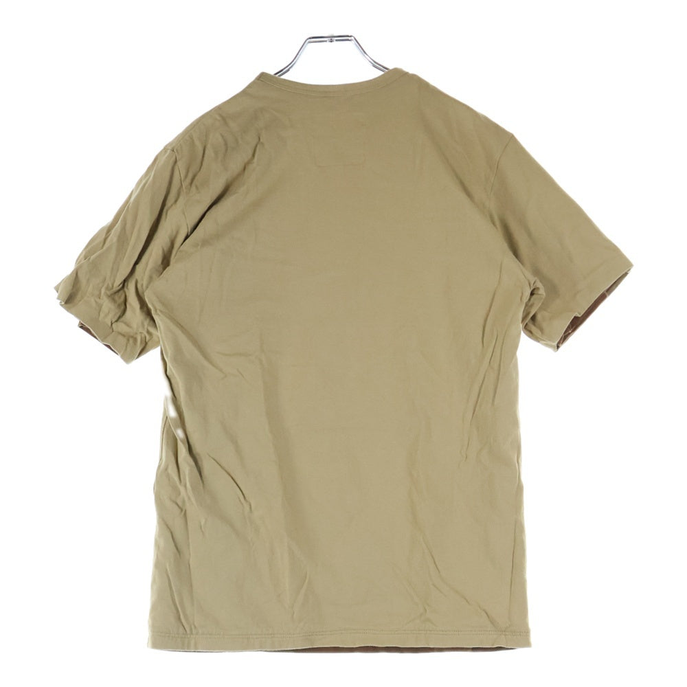 UNDERCOVER(アンダーカバー) 99AW DESTROY BUILD Ambivalence期 プリントリバーシブルカットソー アンビバレンス期 半袖Tシャツ ブラウン/ベージュ Q244