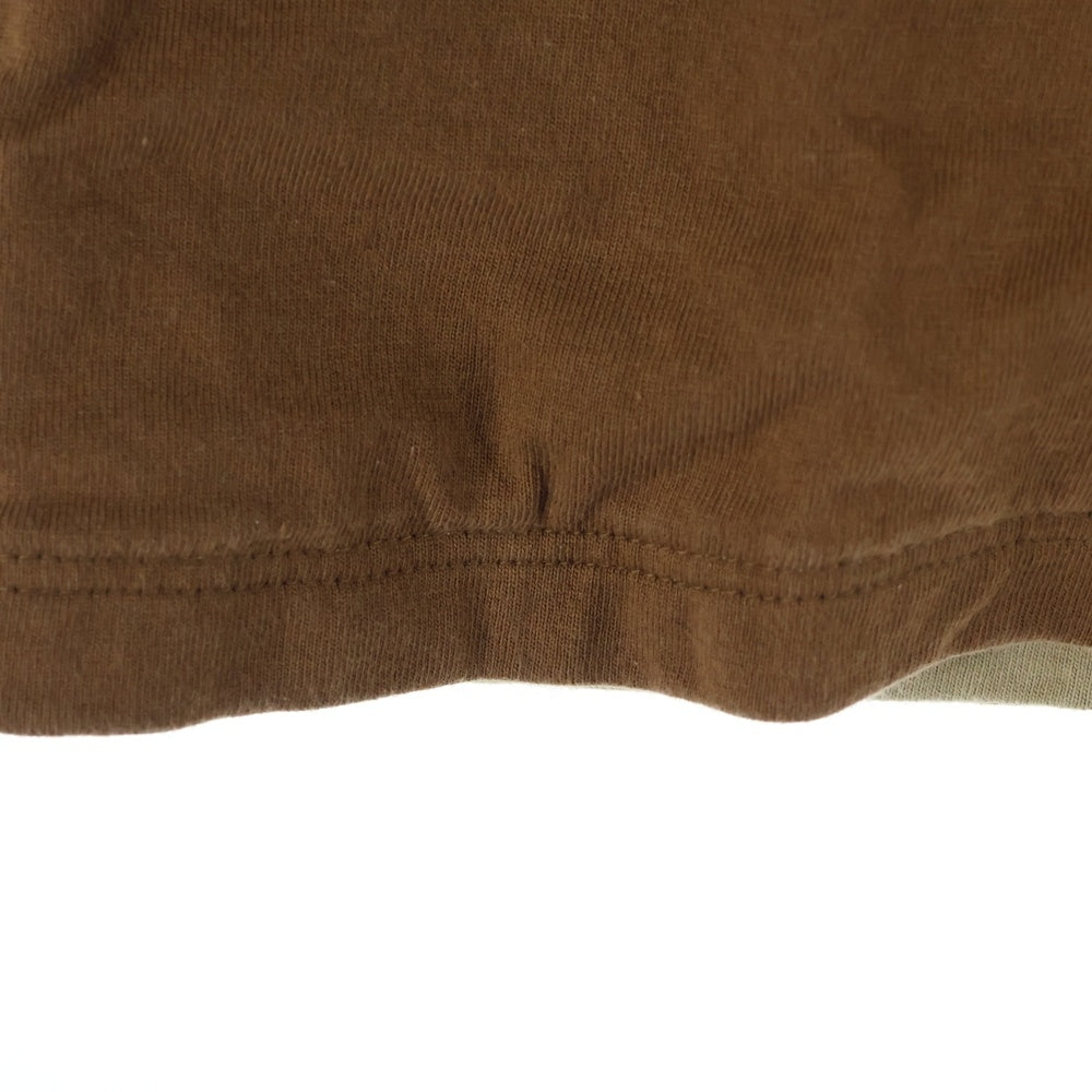 UNDERCOVER(アンダーカバー) 99AW DESTROY BUILD Ambivalence期 プリントリバーシブルカットソー アンビバレンス期 半袖Tシャツ ブラウン/ベージュ Q244
