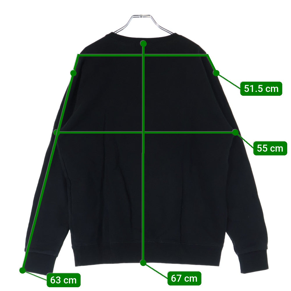 UNDERCOVER(アンダーカバー) NEU BARE 目隠しベア プリントクルーネックスウェット コットン ブラック