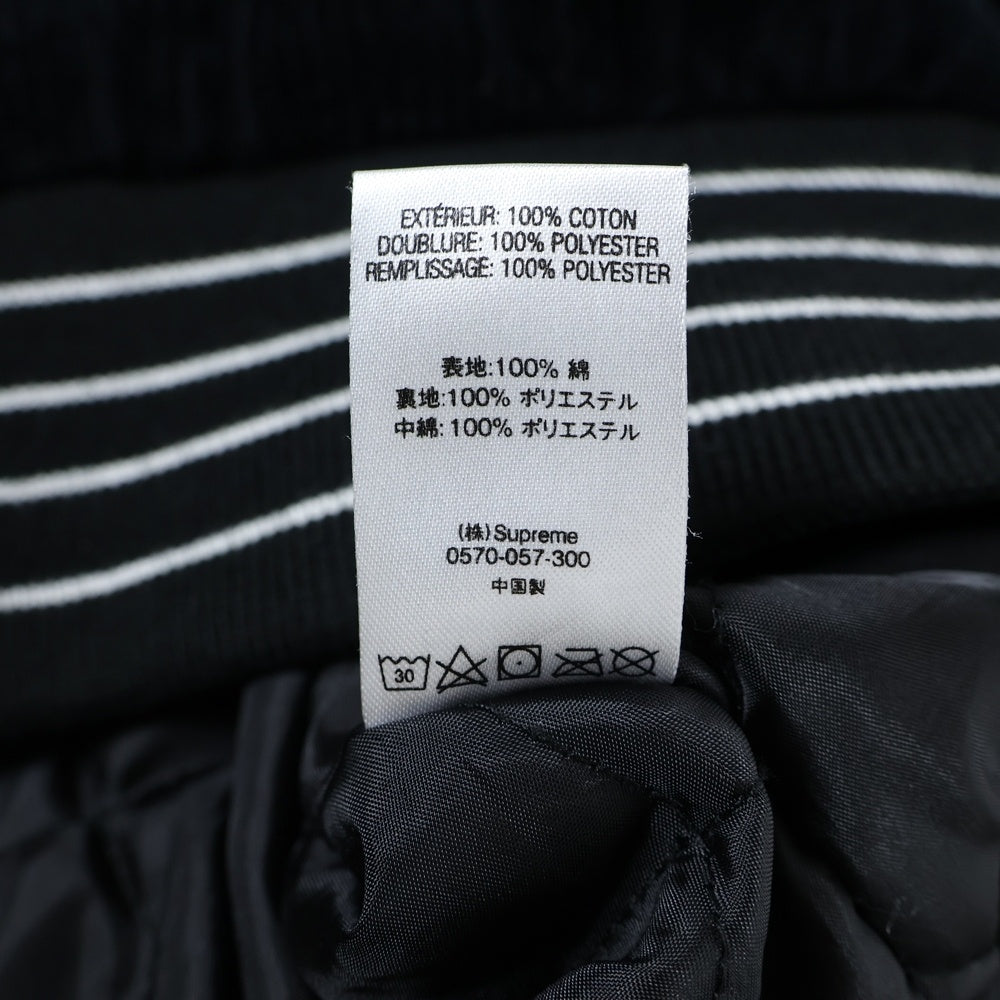 SUPREME(シュプリーム) 18SS Old English Corduroy Varsity Jacket オールドイングリッシュ コーデュロイバーシティジャケット ブラック