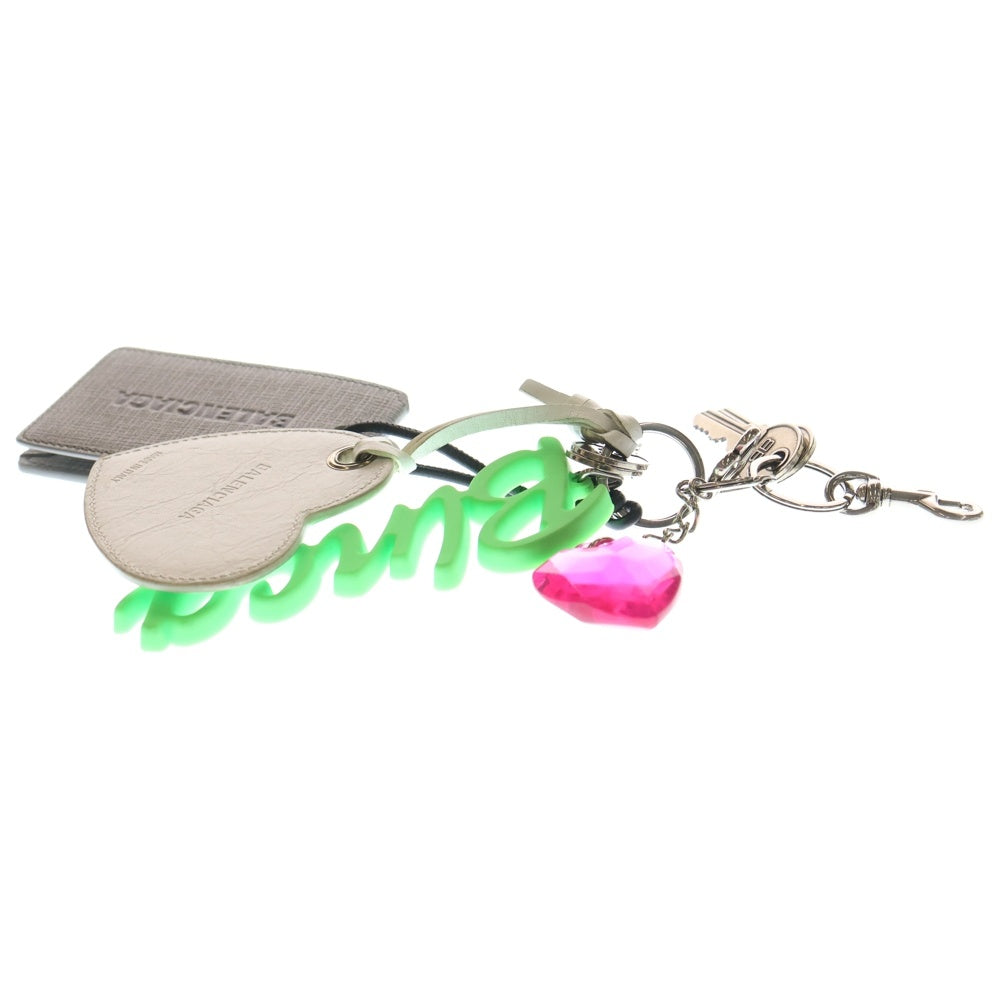 BALENCIAGA ピンクリボンキーホルダー　バックチャーム　最終値下げ BALENCIAGA ピンクリボンキーホルダー バックチャーム 最終値下げ