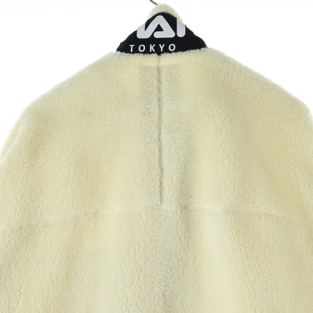 MIHARA YASUHIRO(ミハラヤスヒロ) Wide Back Boa Blouson ワイド バック ボア ブルゾン フリースジャケット ホワイト A07BL641