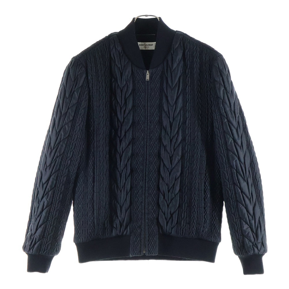SAINT LAURENT PARIS(サンローランパリ) 21AW Teddy Oversized Jacket テディ ツイストキルティング オーバーサイズジャケット ブラック 653851 Y989L