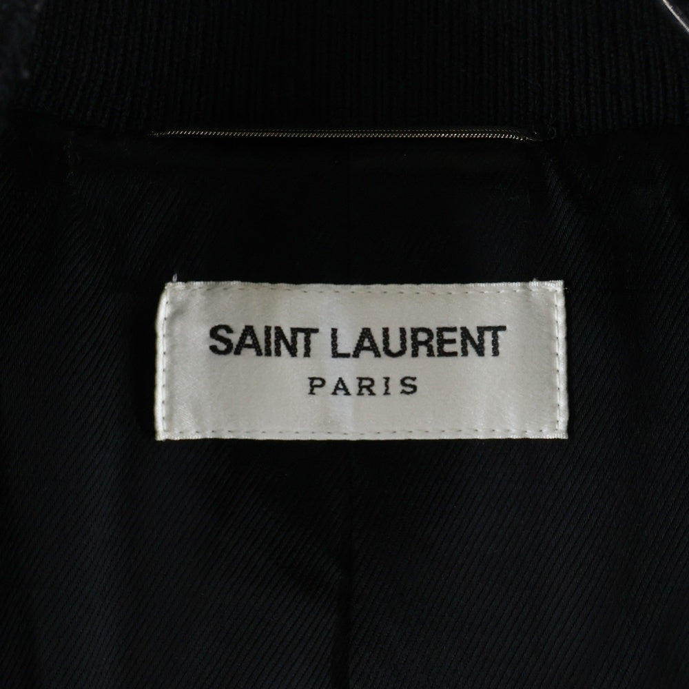 SAINT LAURENT PARIS(サンローランパリ) 21AW Teddy Oversized Jacket テディ ツイストキルティング オーバーサイズジャケット ブラック 653851 Y989L
