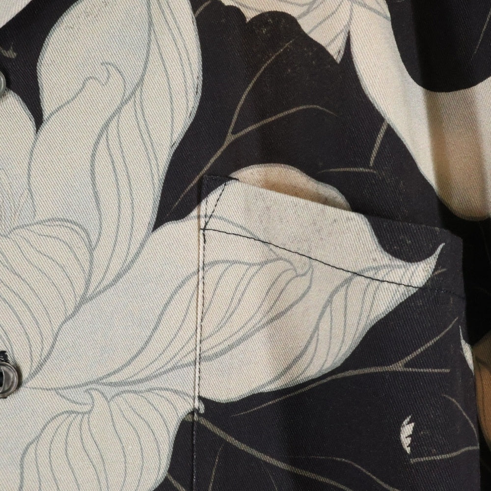 GAKKIN(ガッキン) ×BUDSPOOL HAWAIIAN SHIRT バッドスプール 浮蓮華 ハワイアン半袖シャツ ブラウン