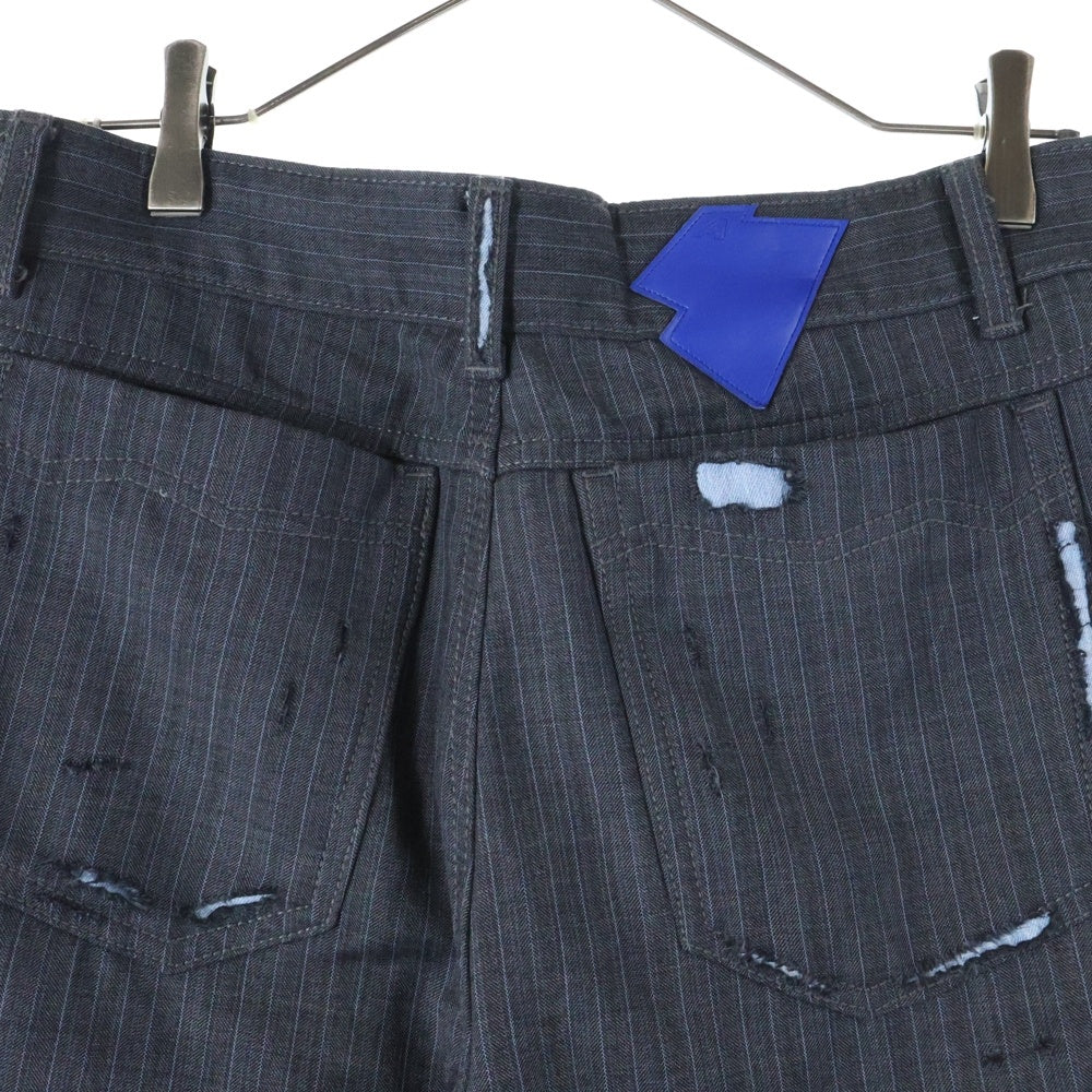 ADER ERROR(アーダーエラー) 22SS Hect Jeans BLASSJE03GR ダメージ加工 ヘクト ジーンズ パンツ グレー