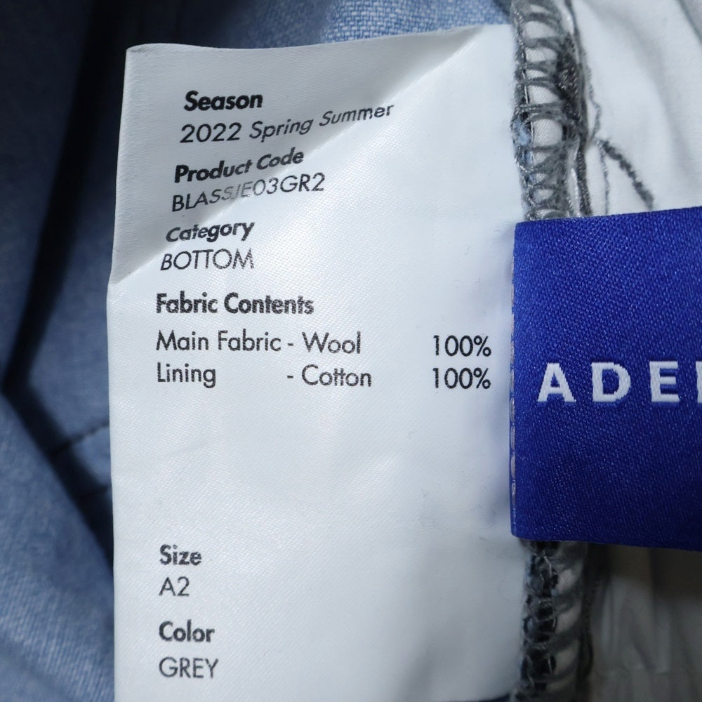 ADER ERROR(アーダーエラー) 22SS Hect Jeans BLASSJE03GR ダメージ加工 ヘクト ジーンズ パンツ グレー