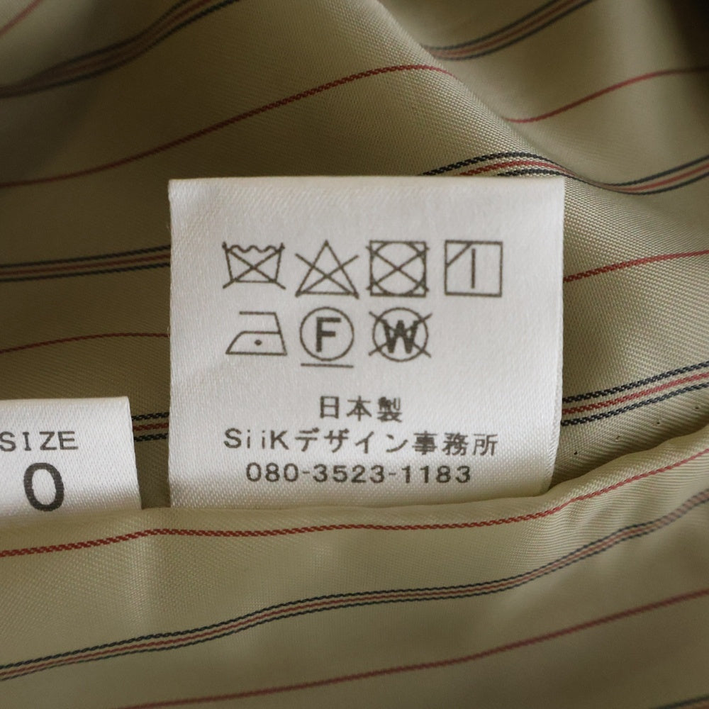 NO BRAND(ノーブランド) 【disem By Siik】 【ディゼムバイシーク】 レザー切替 ドッキング トレンチコート ジャケット ベージュ