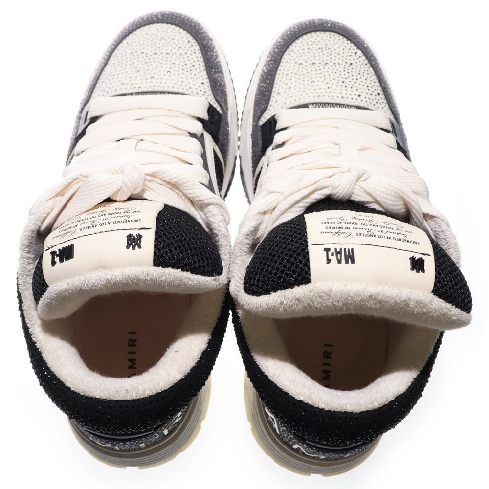 AMIRI(アミリ) MA-1 Crysta サイドロゴ ラインストーン ローカット スニーカー シューズ ブラック