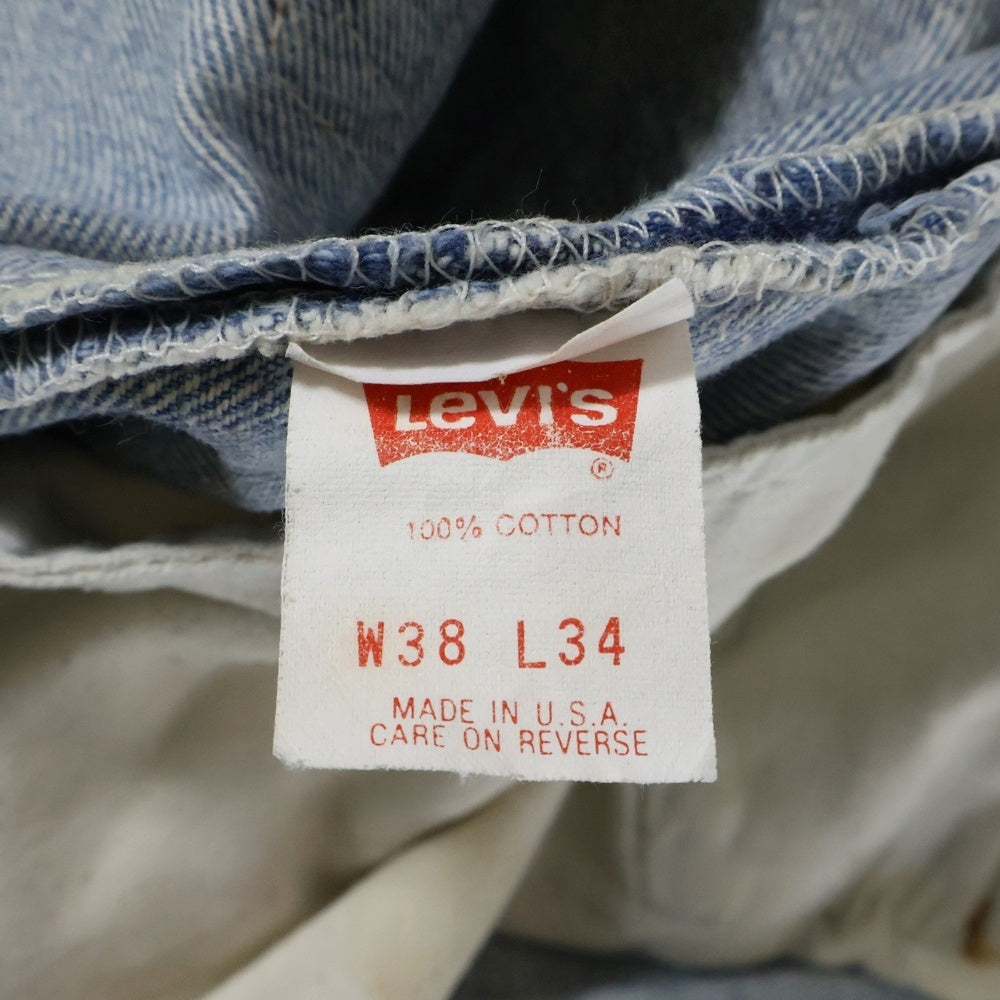 Levi's(リーバイス) 501 USA製 ボタン裏552 スモールe 501-0000 ボタンフライ デニムパンツ インディゴ