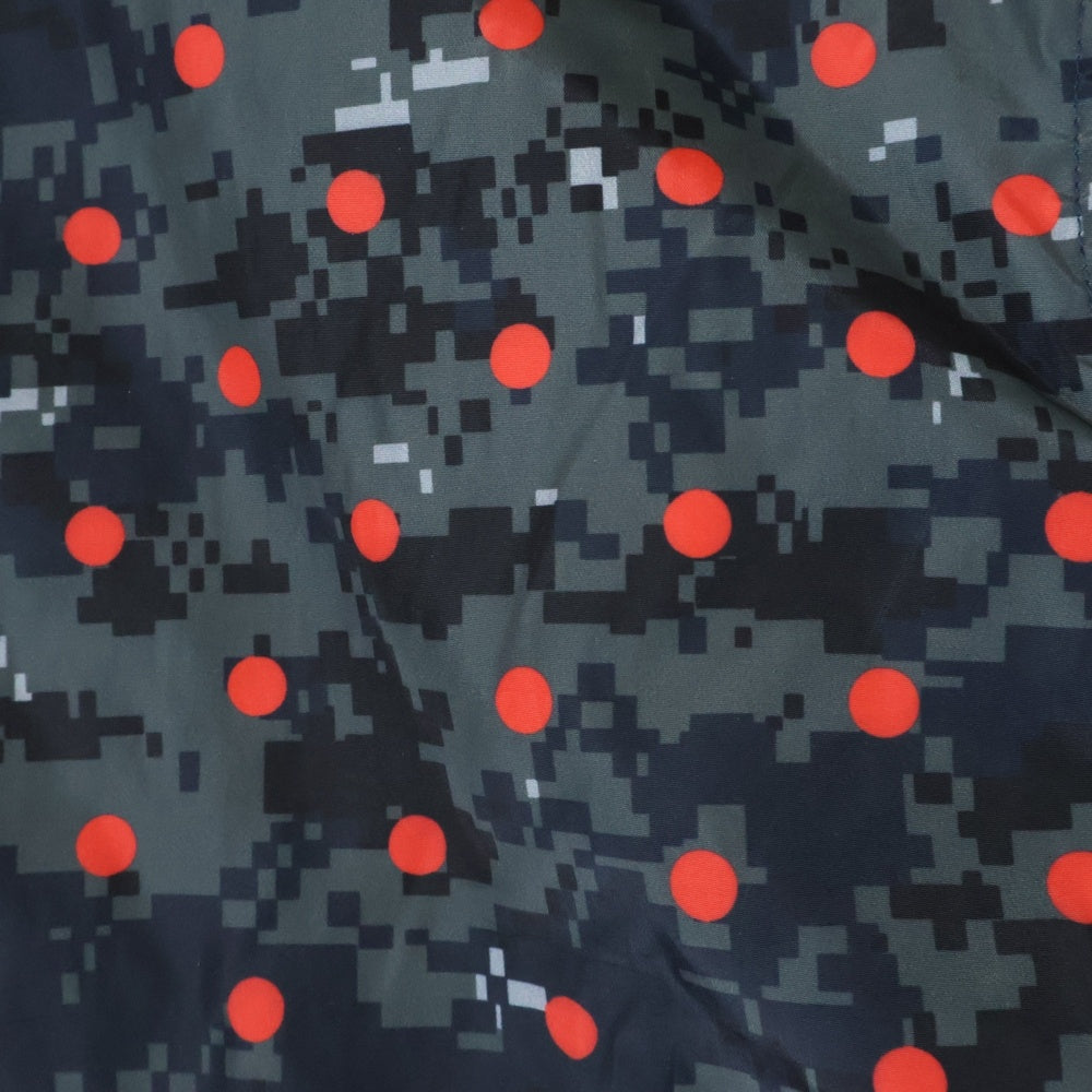 SUPREME(シュプリーム) 13SS ×COMME des GARCONS SHIRT Digi Camo Coach Jacket デジタルカモ ドット柄 ナイロン コーチングジャケット ブラック/レッド