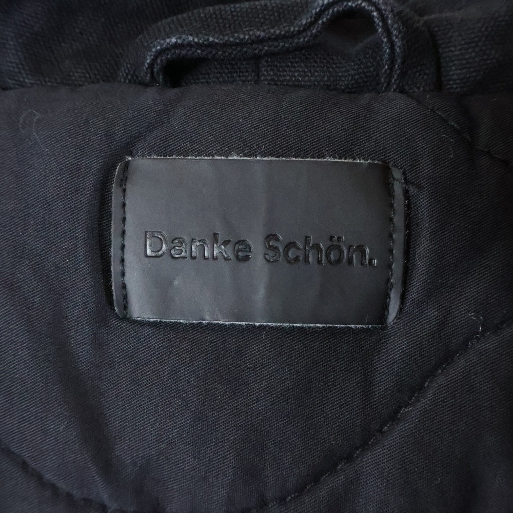 Danke Schon(ダンケシェーン) DUCK COLLAR BLOUSON ヴィンテージ加工 ショートブルゾン アウター 25A-BSL005-DS ブラック