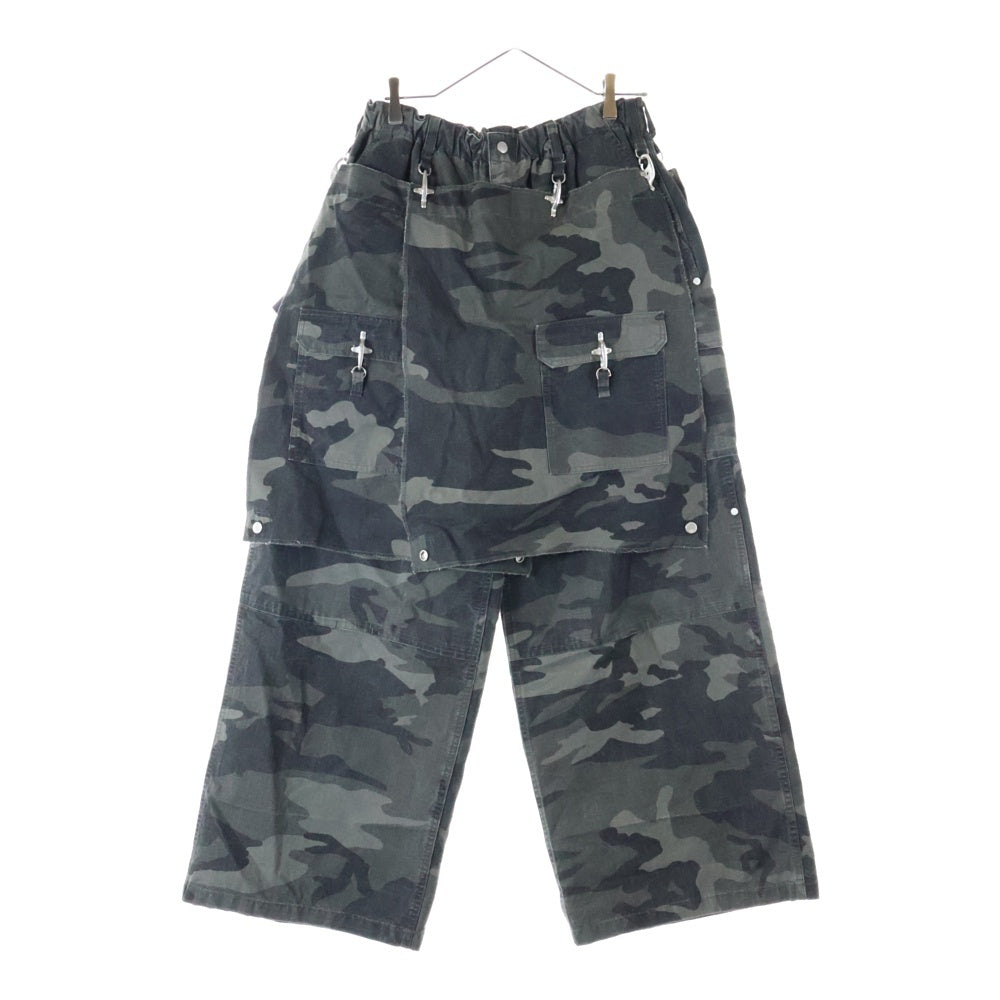 Danke Schon(ダンケシェーン) RIPSTOP APRON CARGO PANTS リップストップ エプロン カーゴパンツ カモフラージュ柄 UNS25124