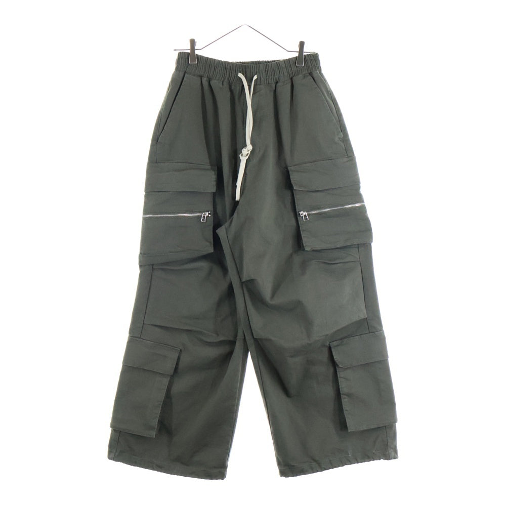 Danke Schon(ダンケシェーン) ZIP W-POCKET WIDE CARGO PANTS ジップ ダブルポケット ワイド カーゴパンツ カーキ 24A-PTL013-DS