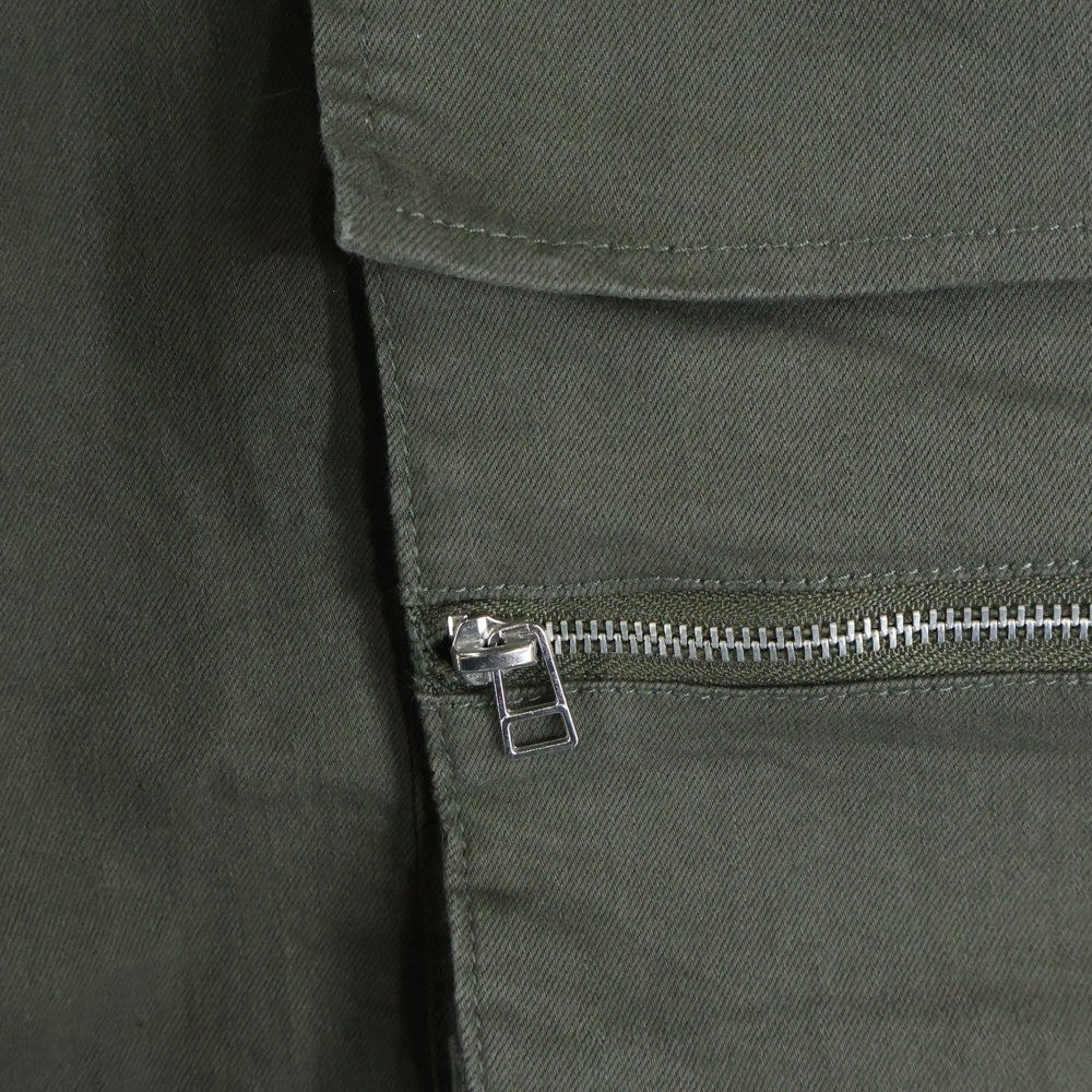 Danke Schon(ダンケシェーン) ZIP W-POCKET WIDE CARGO PANTS ジップ ダブルポケット ワイド カーゴパンツ カーキ 24A-PTL013-DS