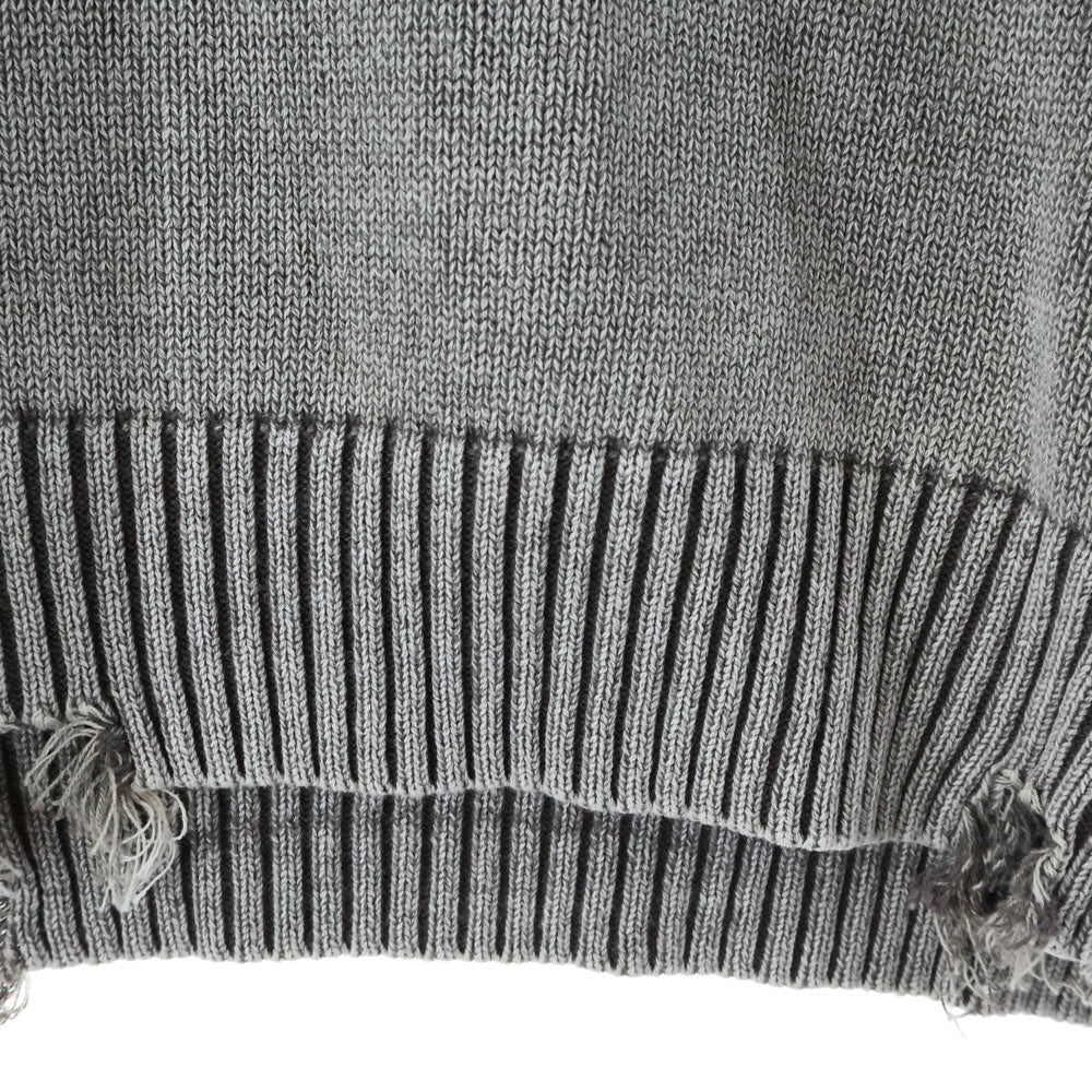 Danke Schon(ダンケシェーン) MILS KNIT CREWNECK ダメージプルオーバニット 25A-KNL041-DS ベージュ