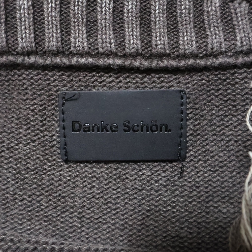 Danke Schon(ダンケシェーン) MILS KNIT CREWNECK ダメージプルオーバニット 25A-KNL041-DS ベージュ