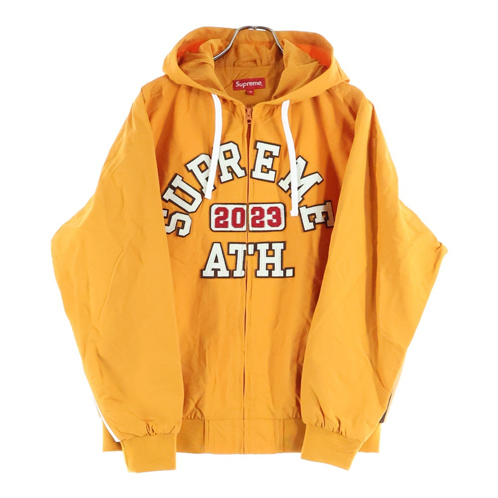 SUPREME(シュプリーム) 23SS Applique Hooded Track Jacket アップリケフーデッドトラックジャケット イエロー