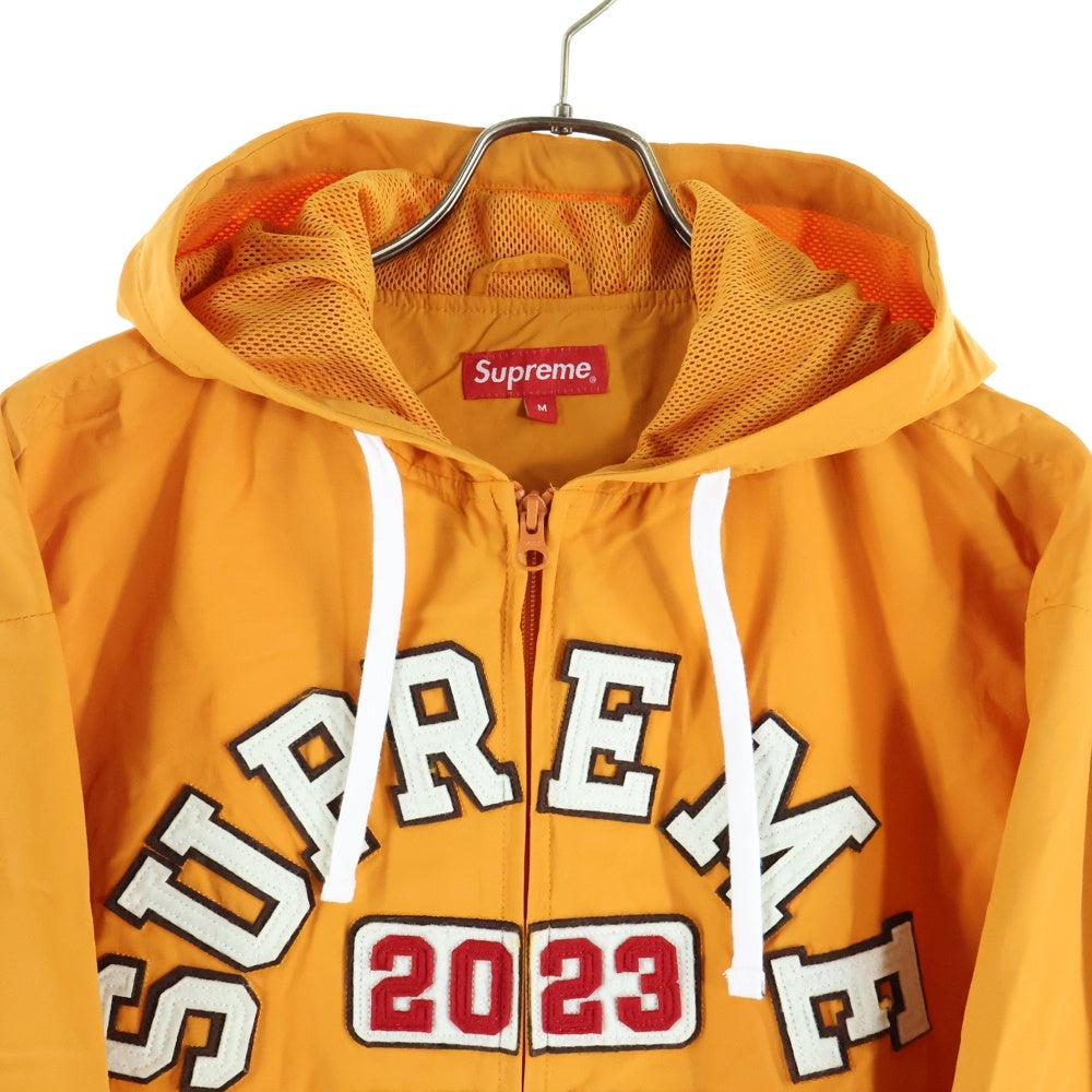 SUPREME(シュプリーム) 23SS Applique Hooded Track Jacket アップリケフーデッドトラックジャケット イエロー