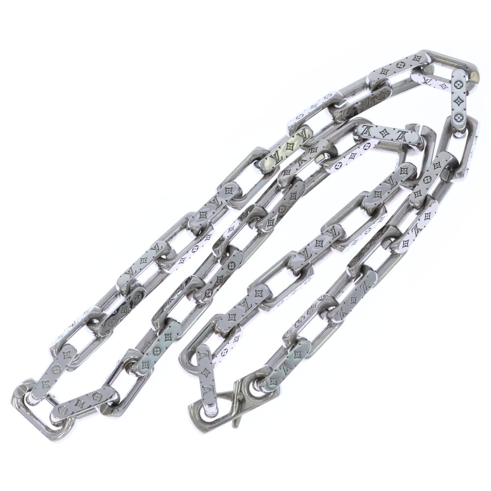 LOUIS VUITTON(ルイヴィトン) コリエ モノグラムネックレスチェーン シルバー M64196 レディース