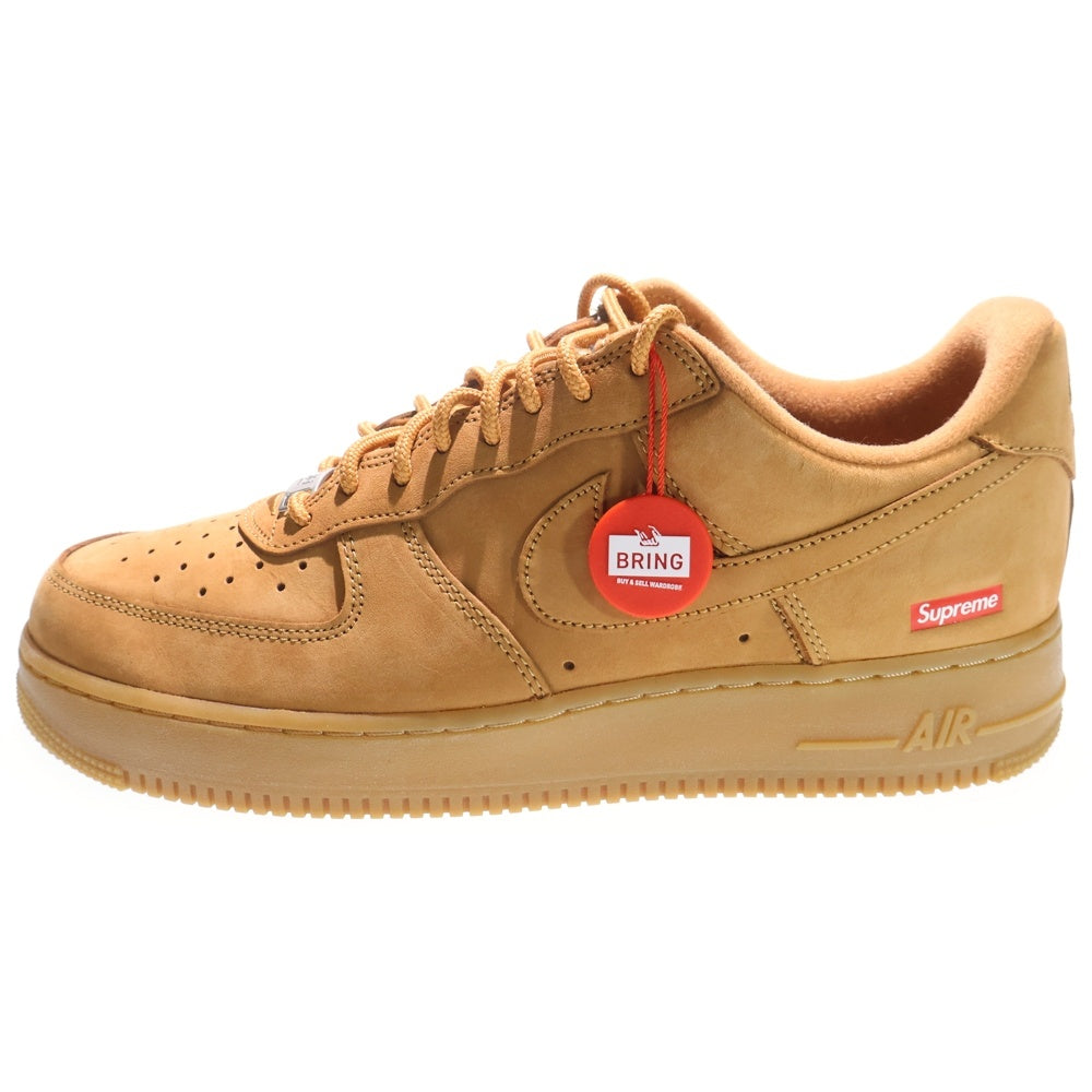 NIKE(ナイキ) ×SUPREME AIR FORCE 1 LOW Flax Wheat DN1555-200 シュプリーム エアフォース1 フラックスウィート ローカットスニーカー シューズ ブラウン US10/28cm