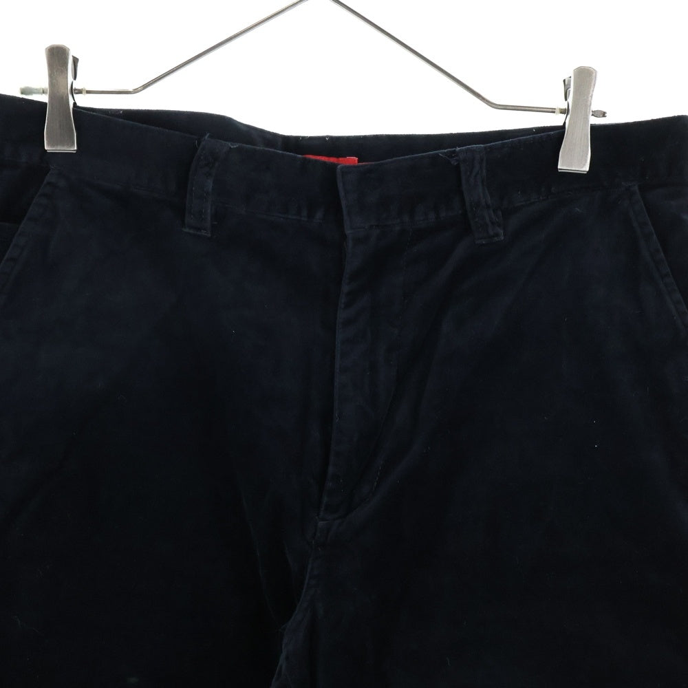 SUPREME(シュプリーム) 19SS Velvet Work Short ヴェルヴェット ワークショーツ ハーフパンツ ブラック